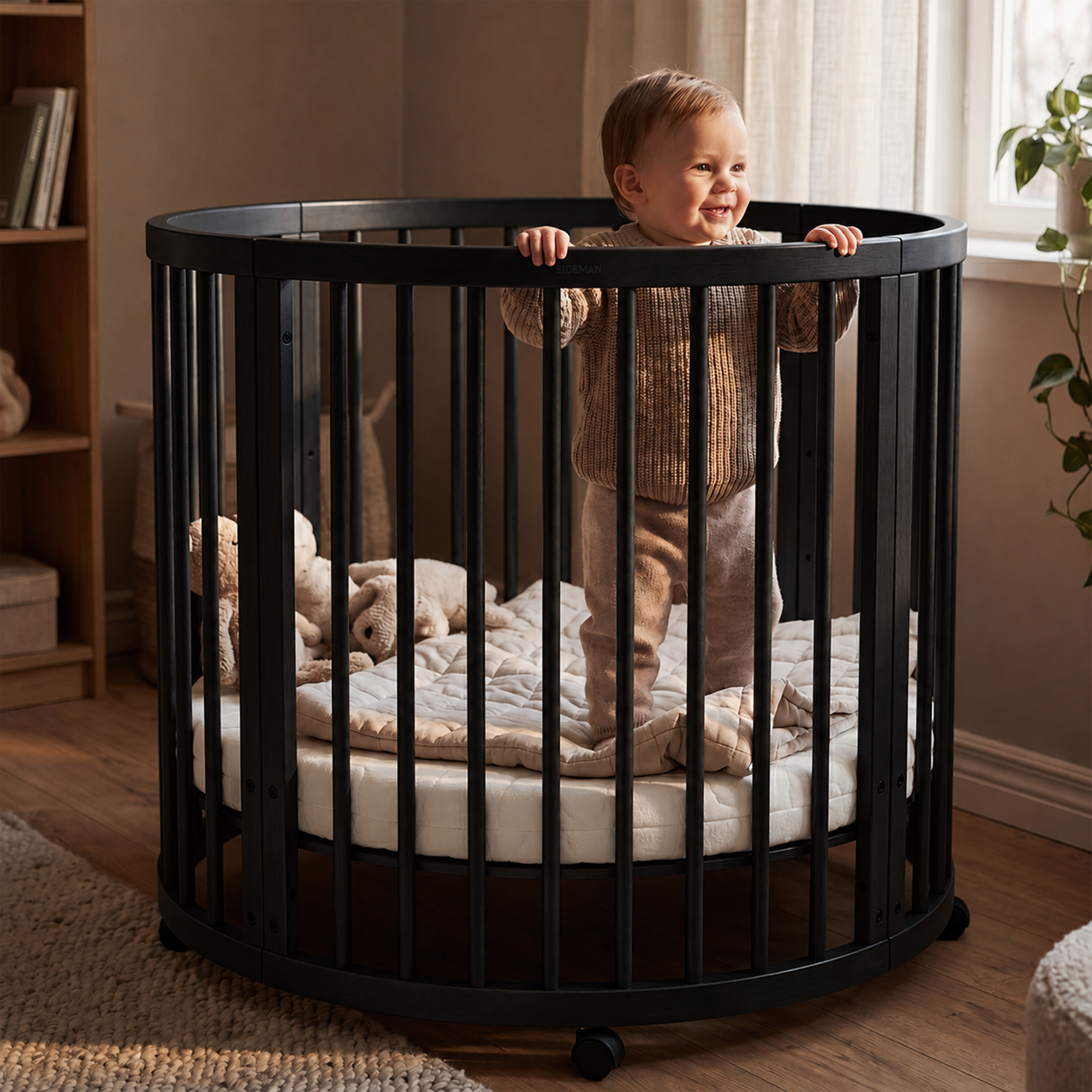 Willow Houten Ronde Box inclusief matras