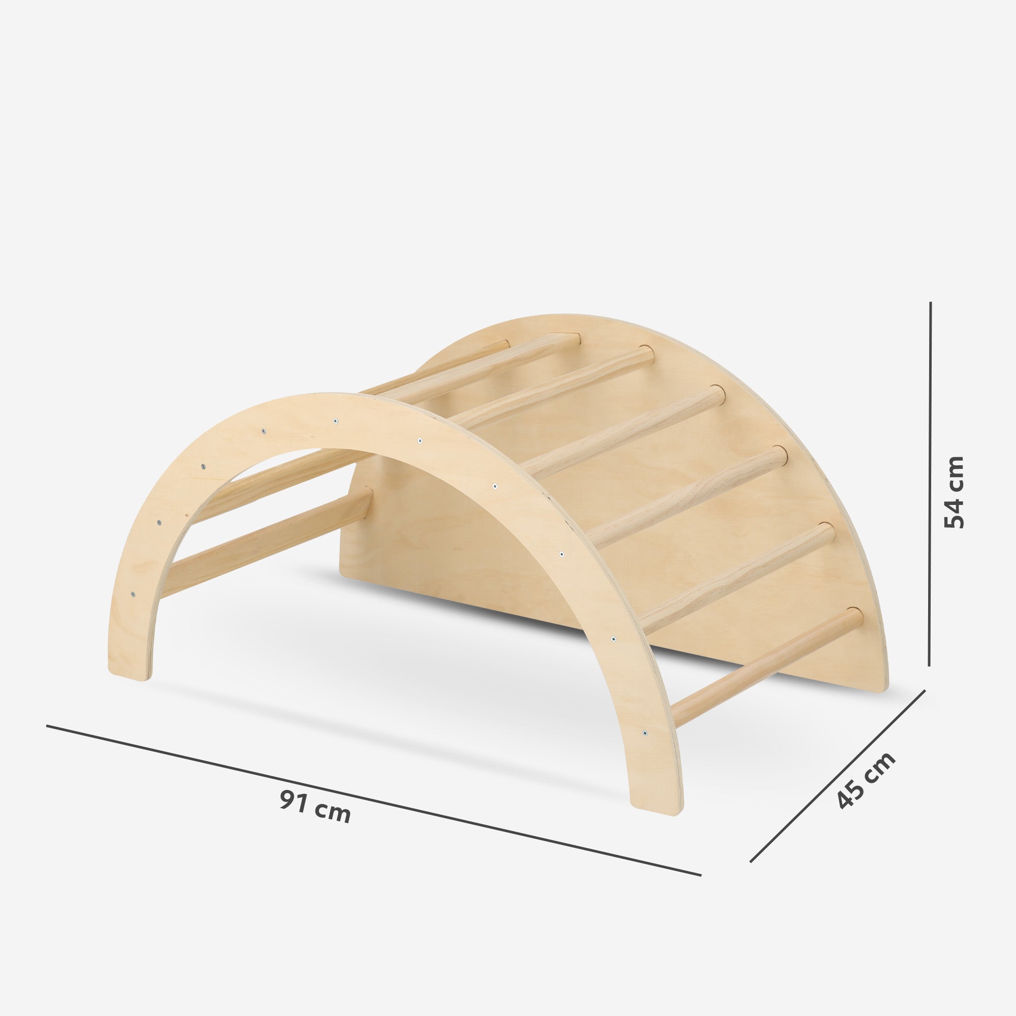Multifunctionele Klimboog - 5 in 1 model - Speelboog - Klimrek - Speeltoestel - Inclusief Kussen - Tekentafel - Hout