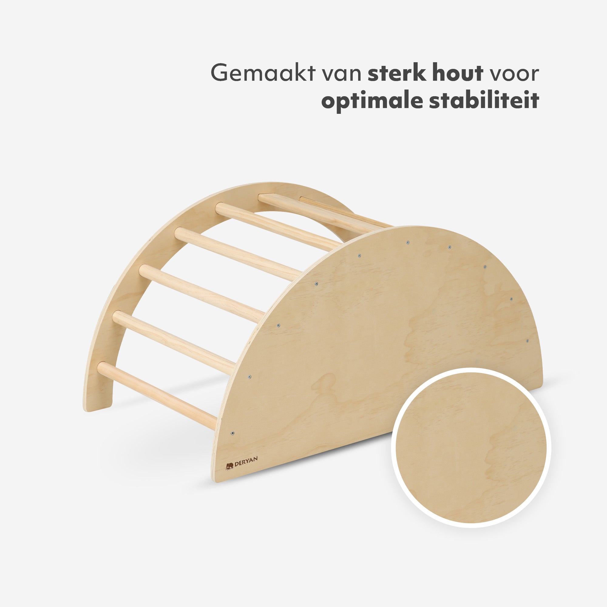 Multifunctionele Klimboog - 5 in 1 model - Speelboog - Klimrek - Speeltoestel - Inclusief Kussen - Tekentafel - Hout