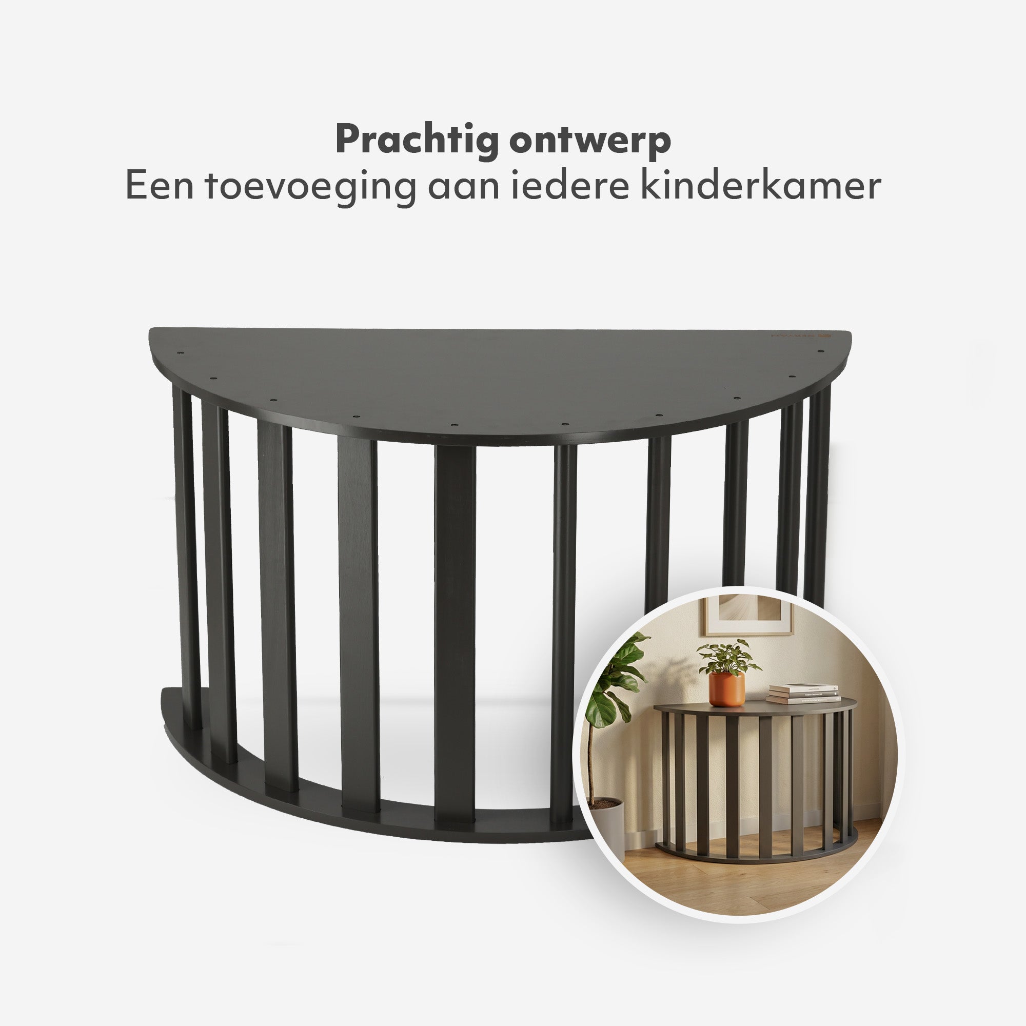 Multifunctionele Klimboog - 5 in 1 model - Speelboog - Klimrek - Speeltoestel - Inclusief Kussen - Tekentafel - zwart