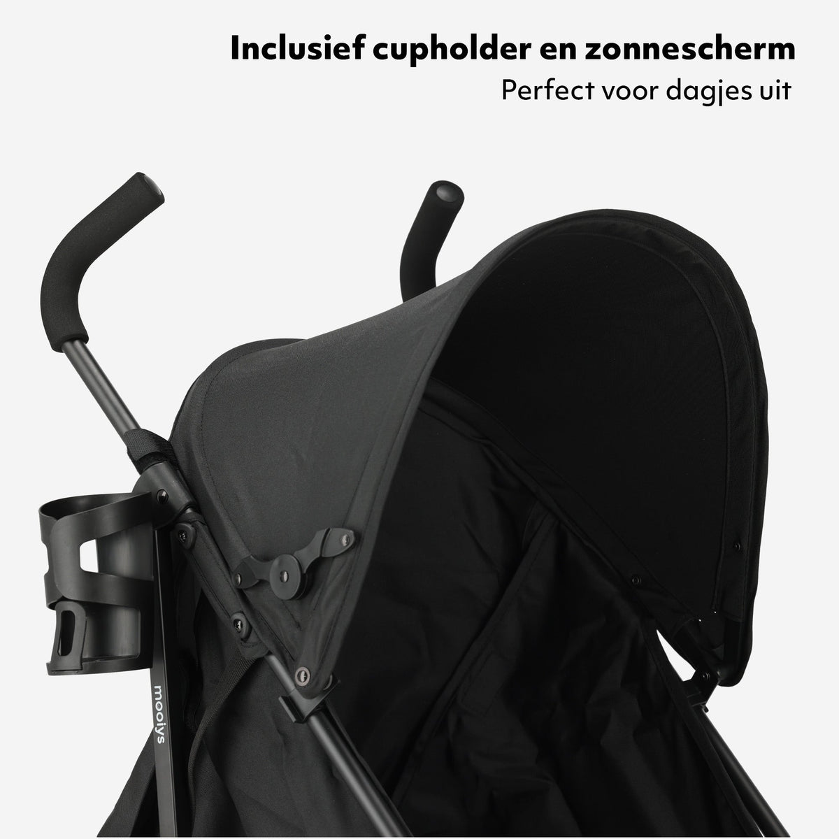 Mooiys Zeke Buggy Paraplu Buggy - 5-Punts Gordel - Geschikt voor Kinderen tot 22 kg - Zwart