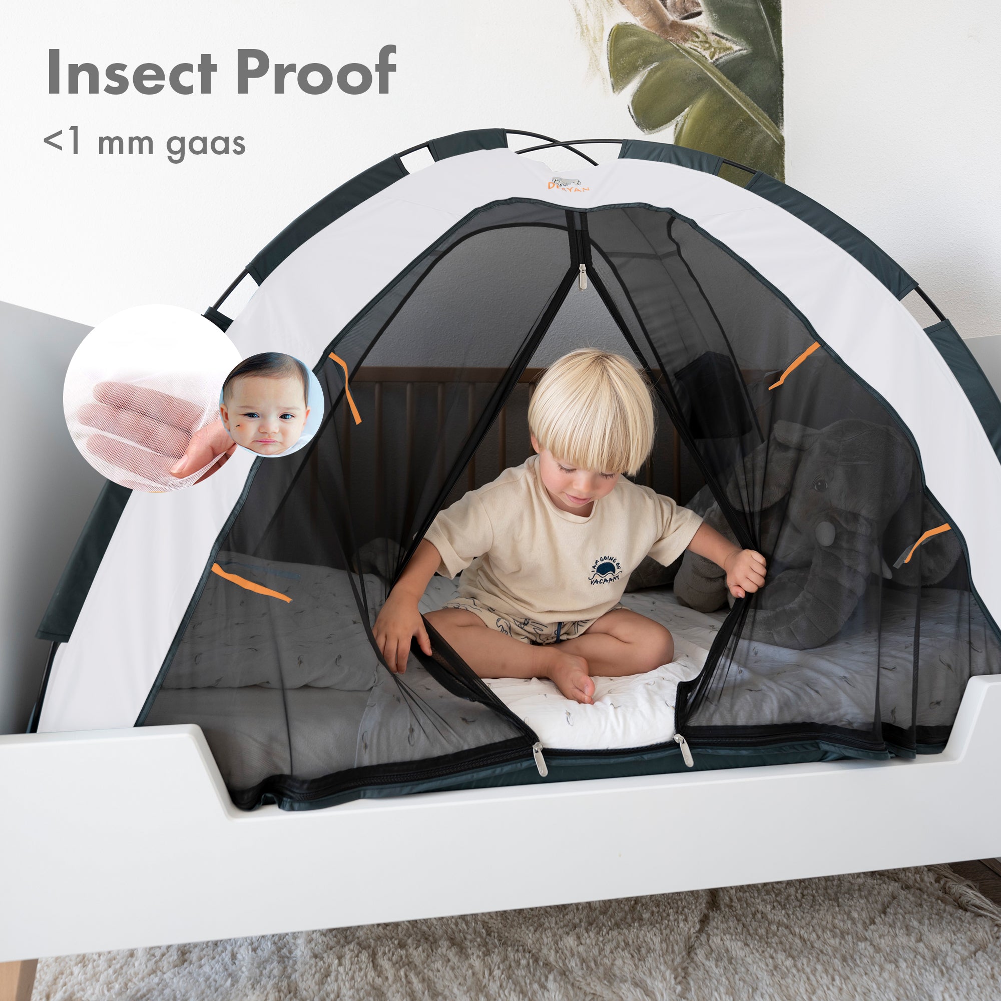 Bedtent Cream 200x90 cm