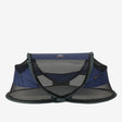 Baby Luxe Navy reisbedje Pop-Up 50% UV muggennet <1 mm inclusief zelfopblaasbaar matras draagtas