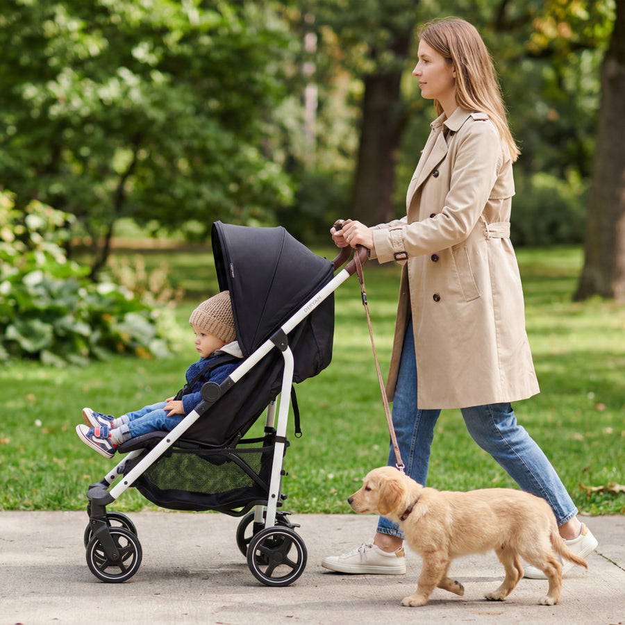 Bobbie Paraplu Buggy tot 22 kg - Wit Frame/Zwart