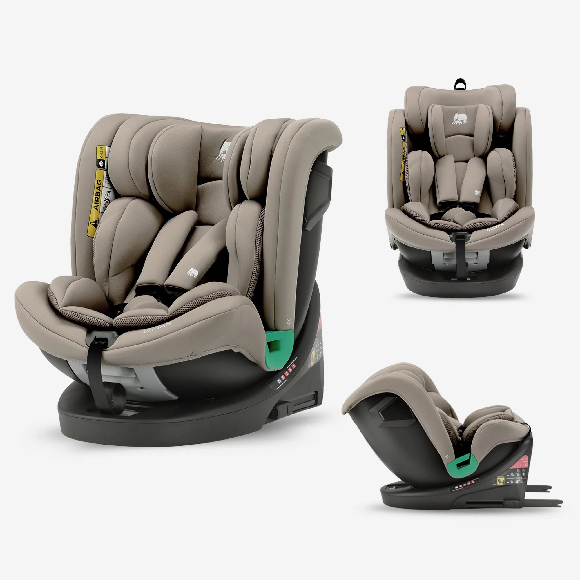Colin Luxe i-Size/isofix 360° Autostoel 40-150 cm - 0-36 kg - Truffle Nougat