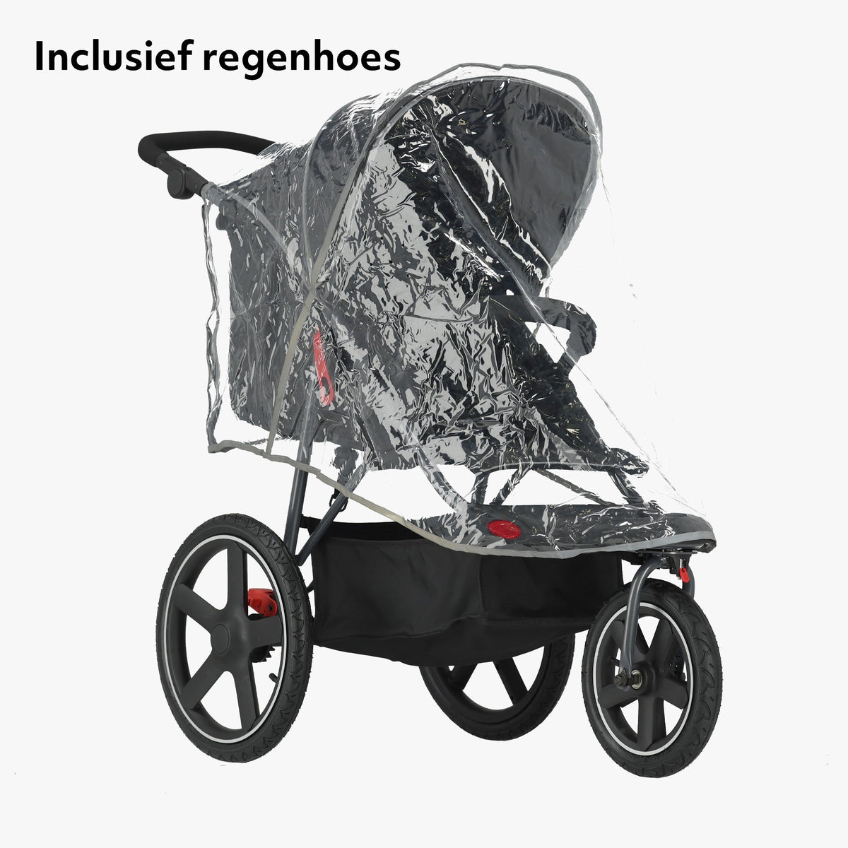 Mooiys Cruze Jogger Hardloop kinderwagen - Zwart