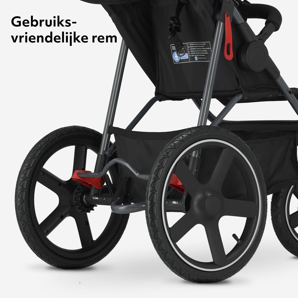 Mooiys Cruze Jogger Hardloop kinderwagen - Zwart