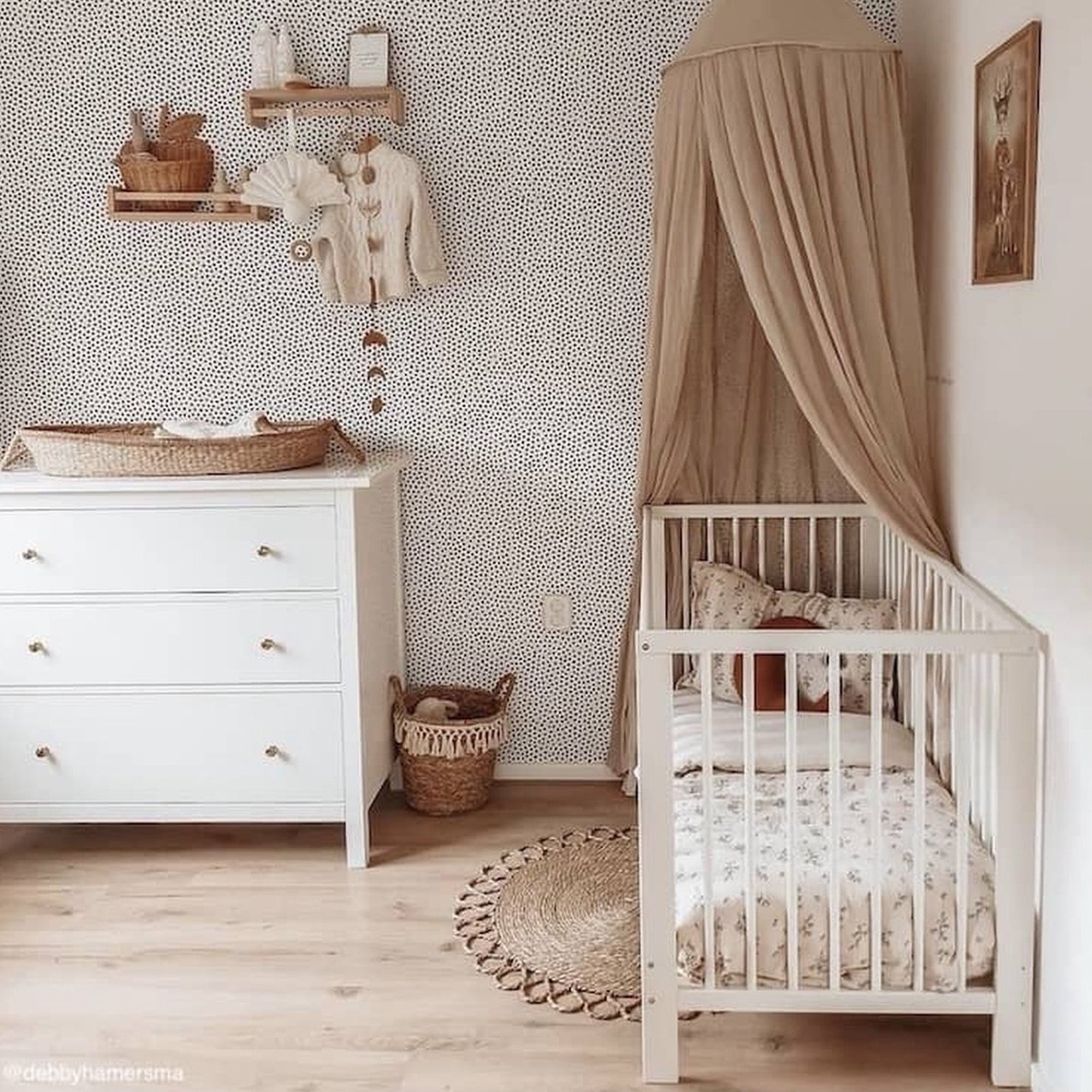 Klamboe Nougat Vintage 245 cm - Katoen - Polyester - Baby klamboe - Hemeltje