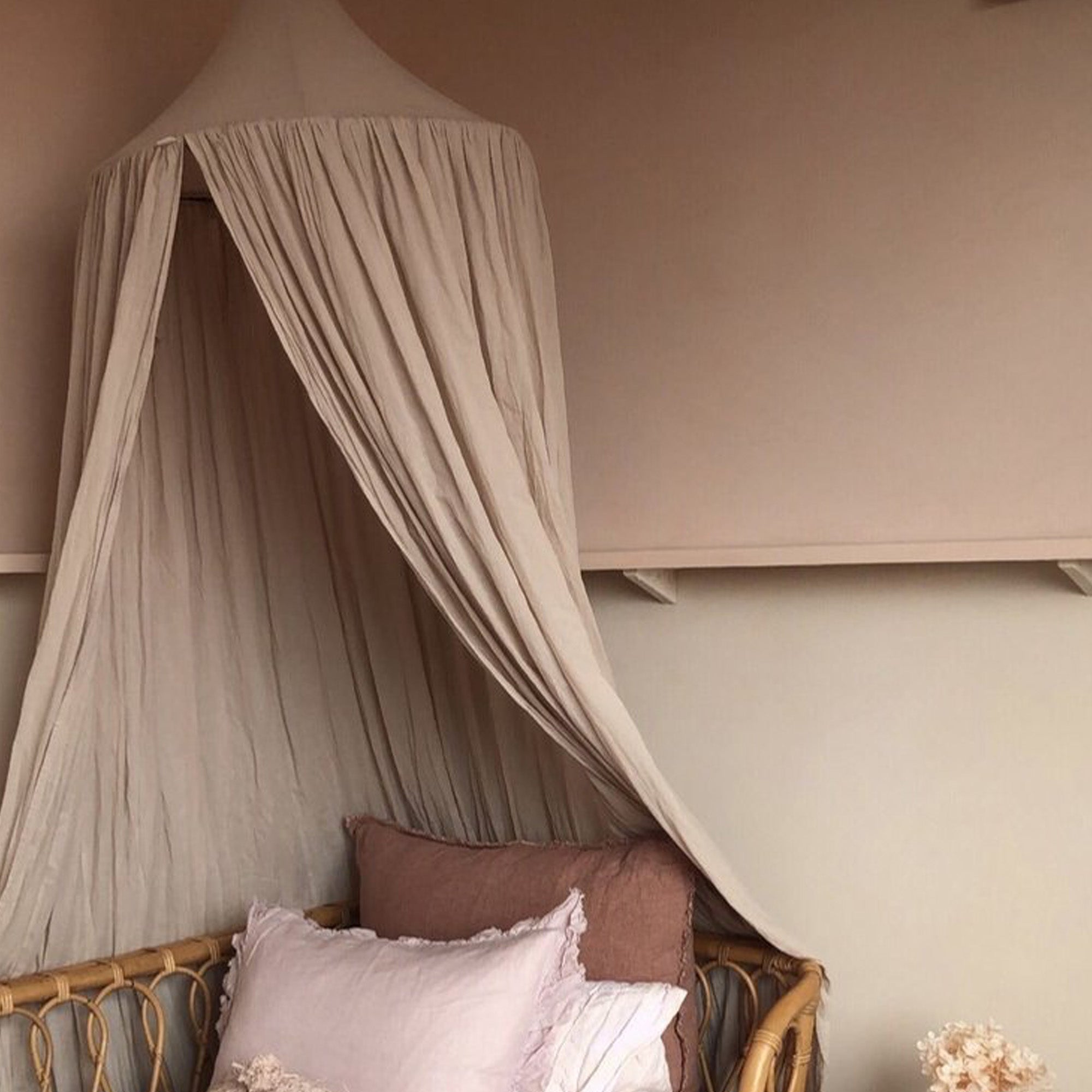 Klamboe Nougat Vintage 245 cm - Katoen - Polyester - Baby klamboe - Hemeltje