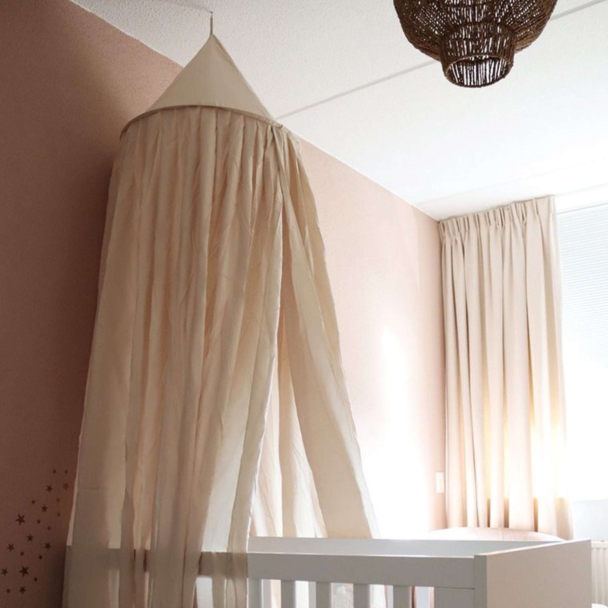 Klamboe Nougat Vintage 245 cm - Katoen - Polyester - Baby klamboe - Hemeltje