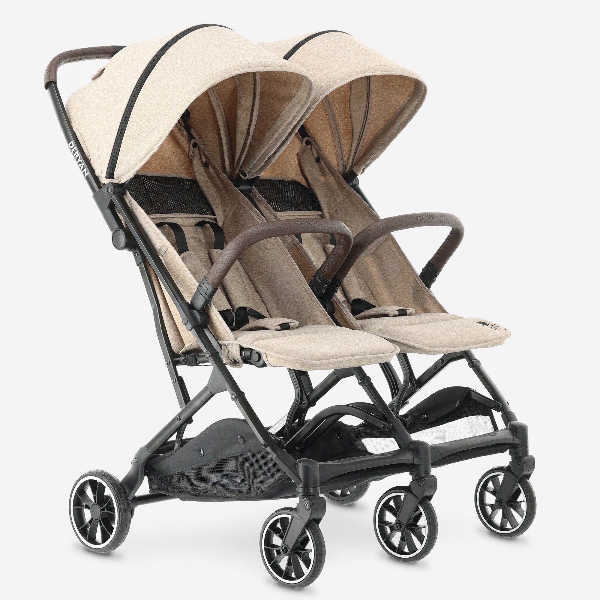 Rolo DuoBuggy X2 Nougat duo buggy voor twee kinderen compact opvouwbaar ontwerp YGroup_rolox2