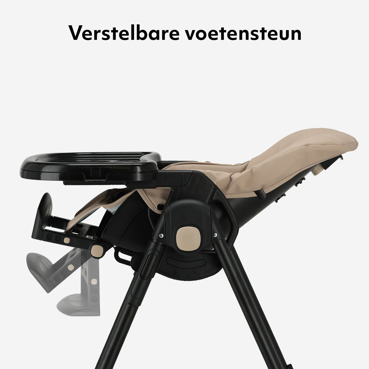 Mooiys Ella 2-in-1 Kinderstoel - Voor Pasgeborenen en Oudere Baby’s - Verstelbare Zitting en Voetensteun, Ligpositie