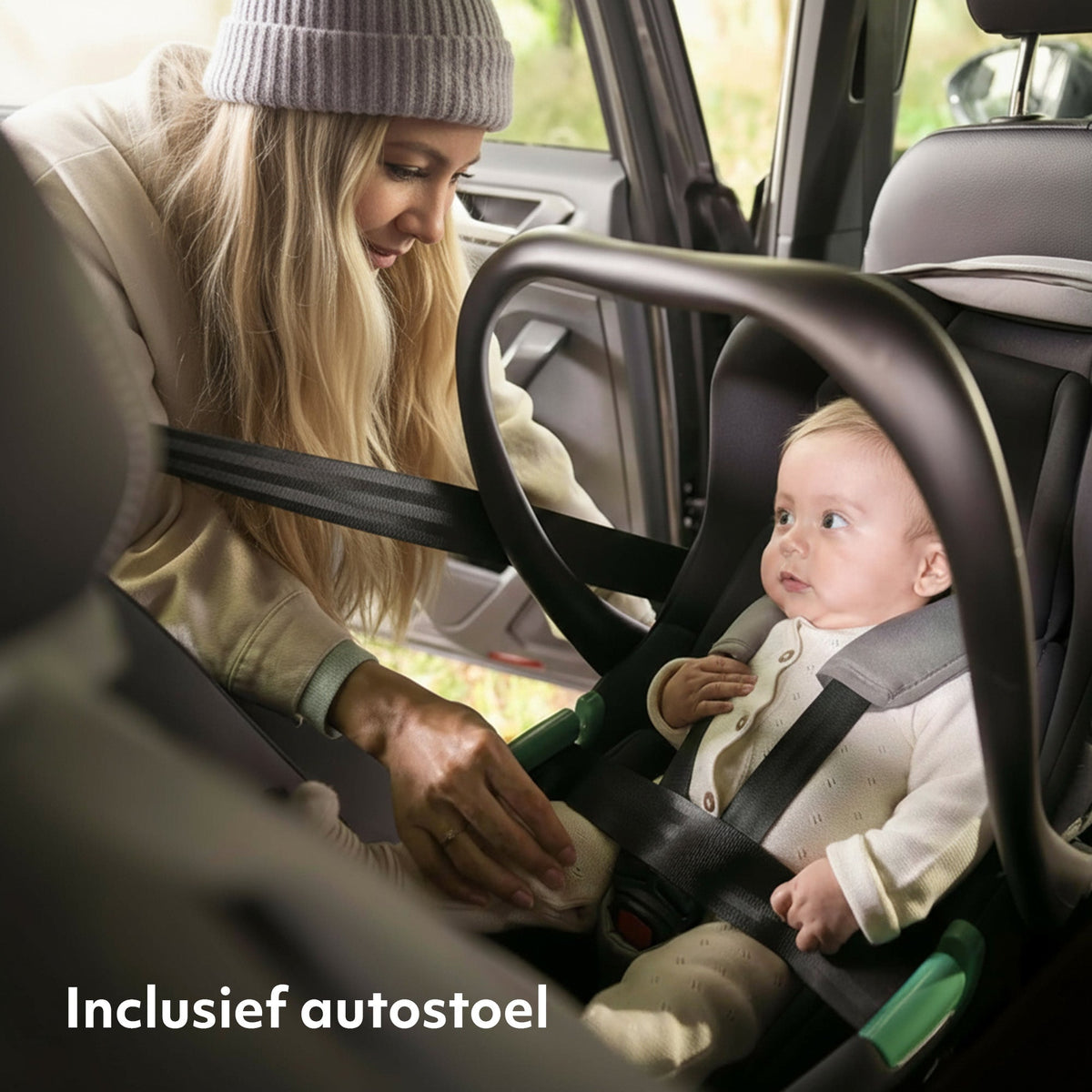 Mooiys Kai Kinderwagen - 3-in-1 reissysteem kinderwagen - Zwart
