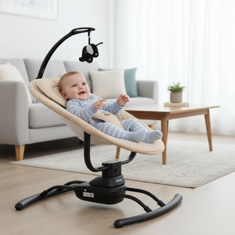 Elektrische Babyschommel Jacky Cream