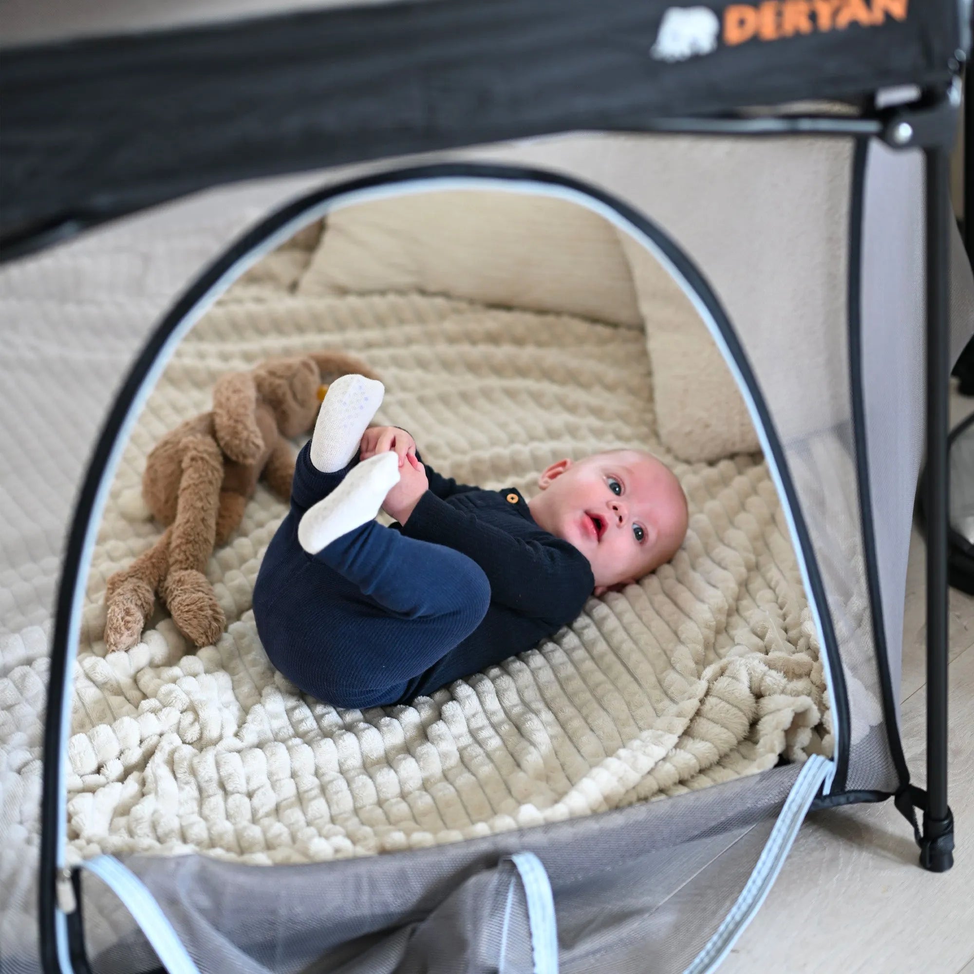Grondbox - Kinderbox - Kruipbox voor Baby - Zwart